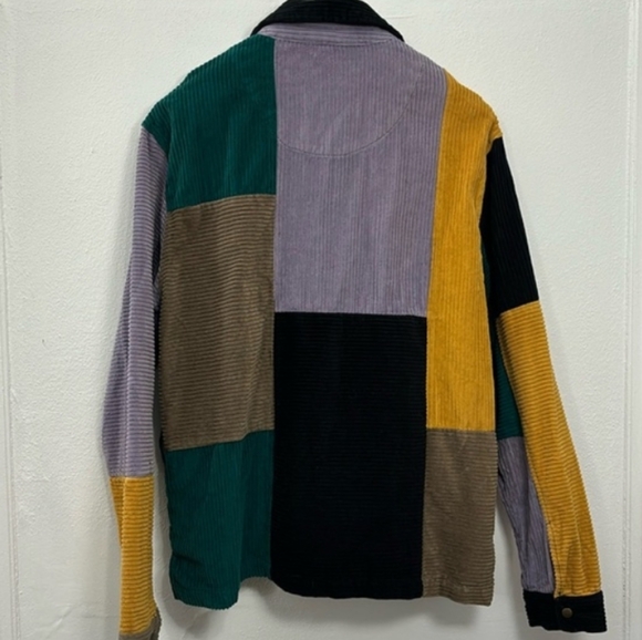 Urban Outfitters Patchwork Corduroy Jacket Size Medium Hipster - Picture 8 of 16